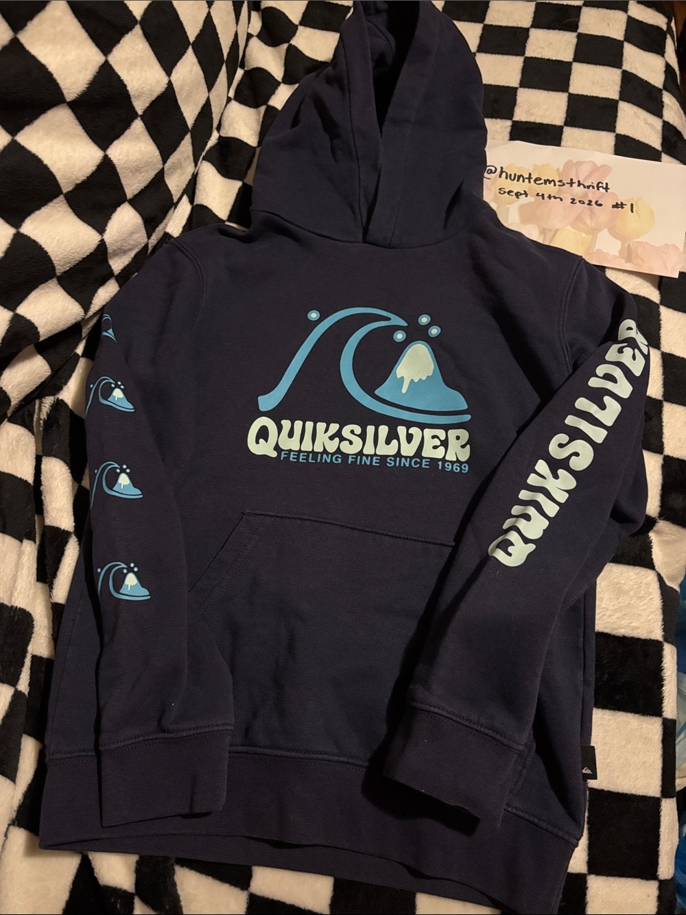 Boys small 7/8 quicksilver hoodie